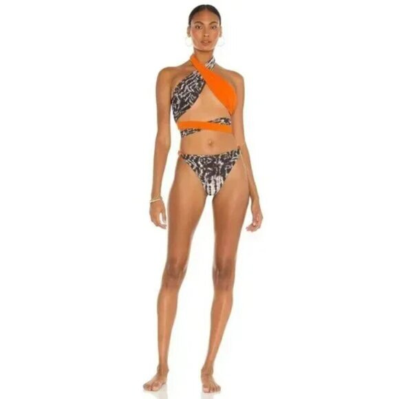 NWT Tropic of C | Bianca top and Sana bottom in Mystic/Orange - Picture 7 of 13